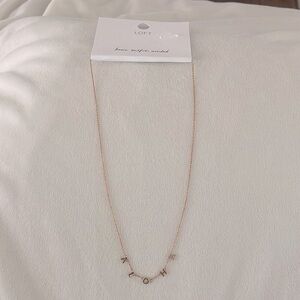 Loft Rose Gold “Aloha” Necklace